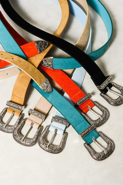 Suede Western Belts