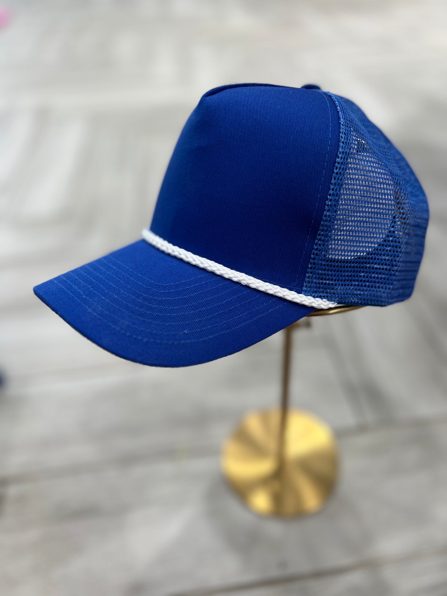 Royal Blue w/ White Rope Hat