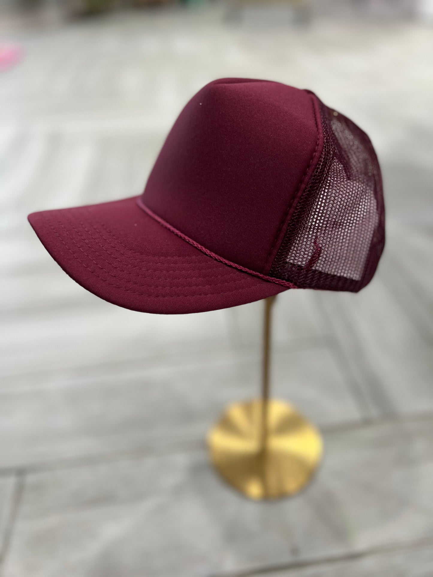 Maroon Trucker Hat