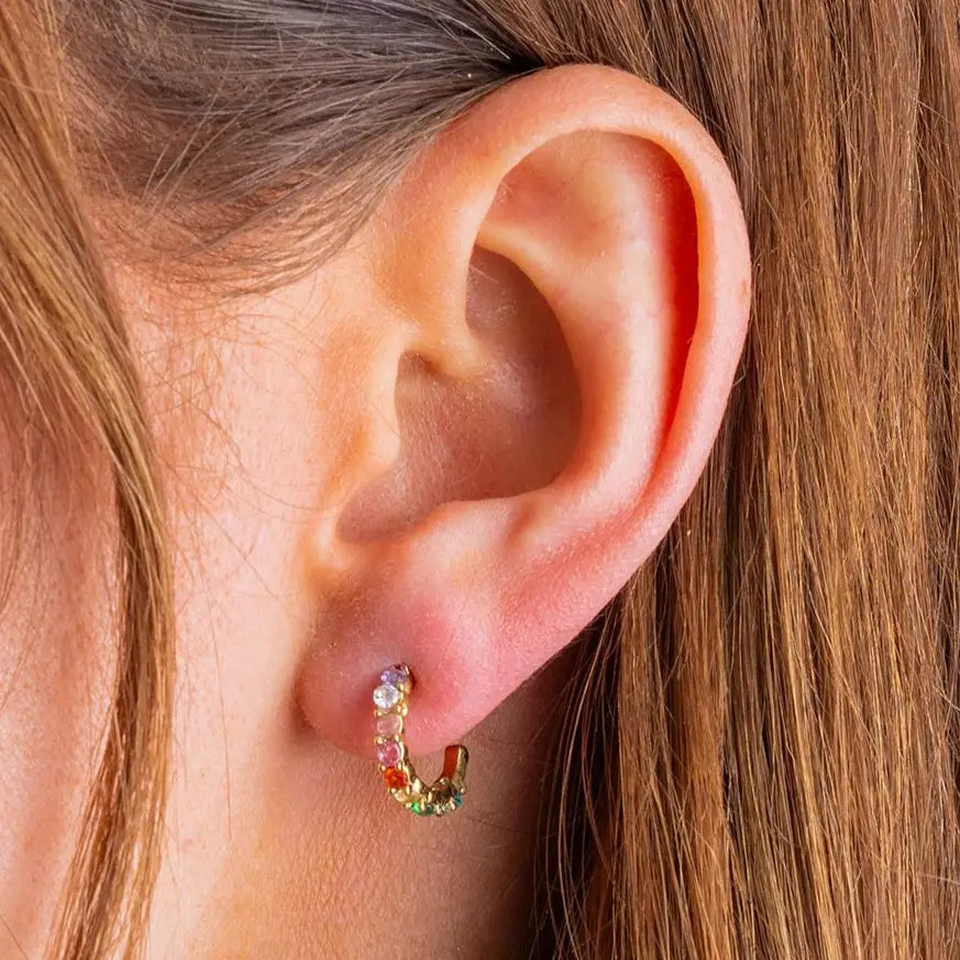 Hallie Huggie Earrings