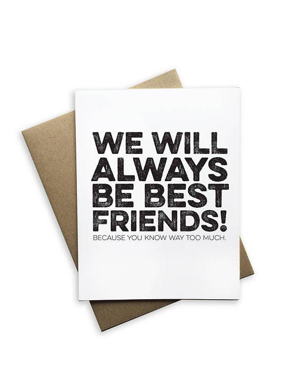 We Will Always Be Best Friends