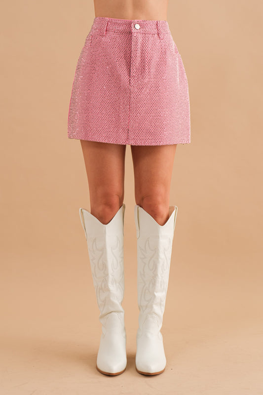 Studded Mini Skirt