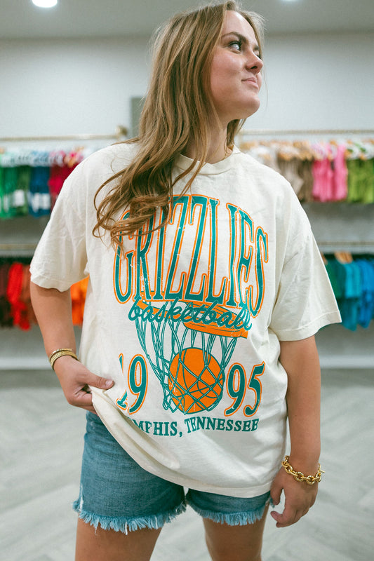 Vintage Memphis Basketball Oversized Tee
