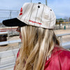 Baseball - Red On Black Stripe Vintage Hat