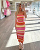 NB Multi Striped Midi Dress