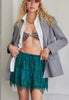 Satin Lace Mini Skirt