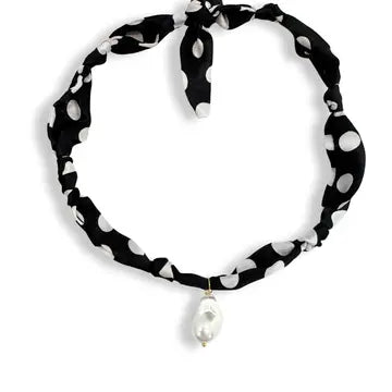 Baroque Pearl Scarf Necklace