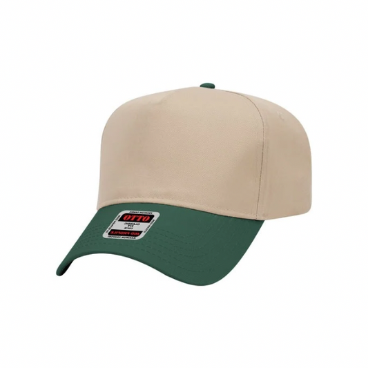 Khaki & Dark Green Hat