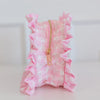 Hollis Large Ruffled Clear Pouch