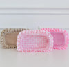 Hollis Large Ruffled Clear Pouch