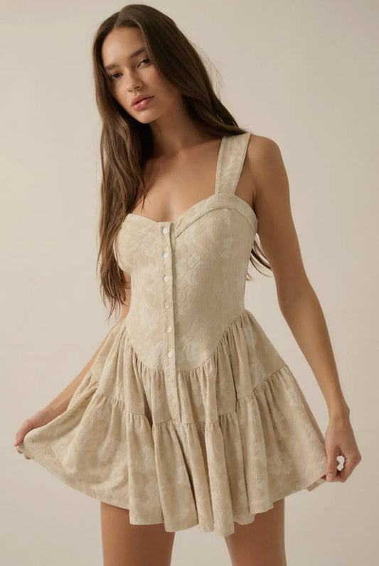 NB Flora Corset Romper Dress