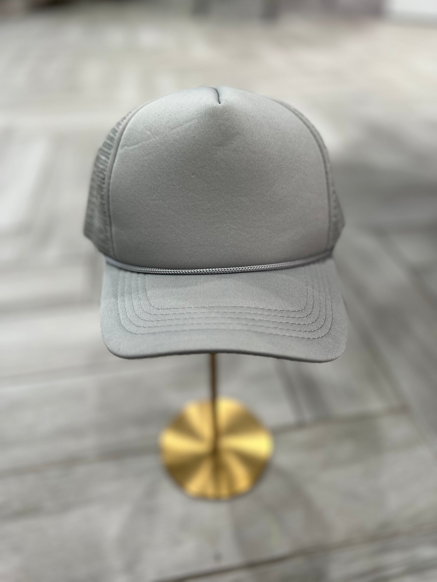 Grey Trucker Hat
