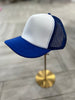 Royal Blue & White Trucker Hat