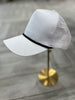 White w/ Black Rope Hat