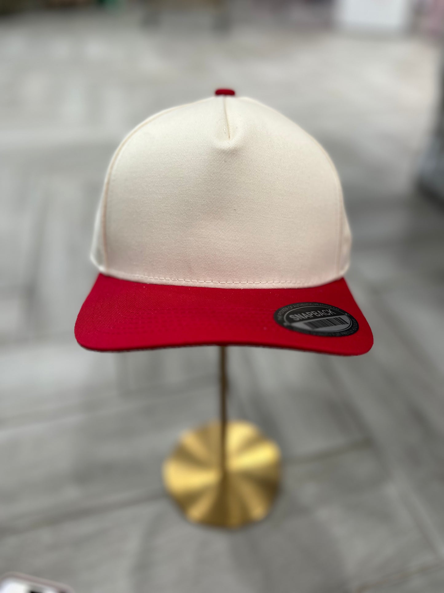 Tan & Red Hat