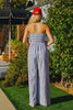 Seaside Stripe Smocked Jumpsuit