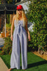 Seaside Stripe Smocked Jumpsuit