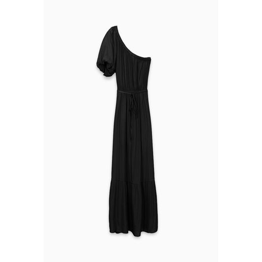 One Shoulder Gathered Maxi Dress