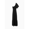 One Shoulder Gathered Maxi Dress