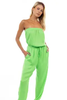 Strapless Elastic Banded Jumpsuit