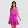 Strapless Tiered Mini Tube Dress