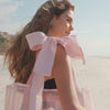 Ballet Pink Special Edition Bow Beach Tote With Phone Pouch