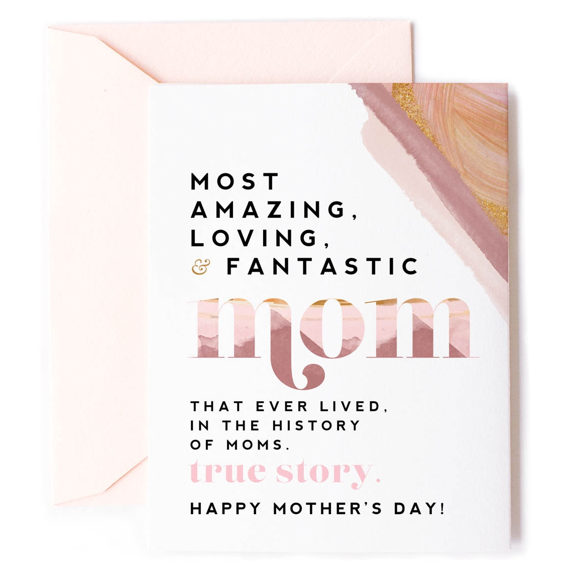 Most Amazing & Loving Mom - Sweet, Mother's Day Card