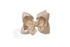 LARGE SIGNATURE GROSGRAIN DOUBLE KNOT BOW ON CLIP (4.5")