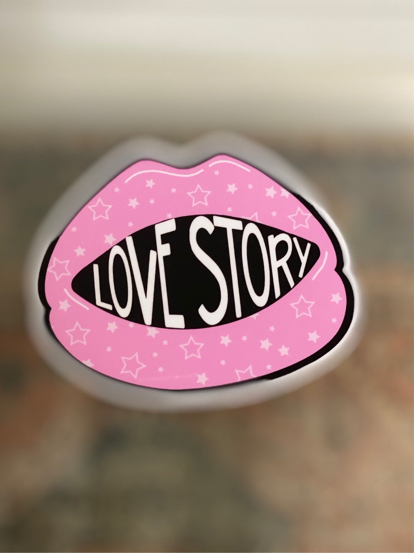 Love Story Lips Sticker