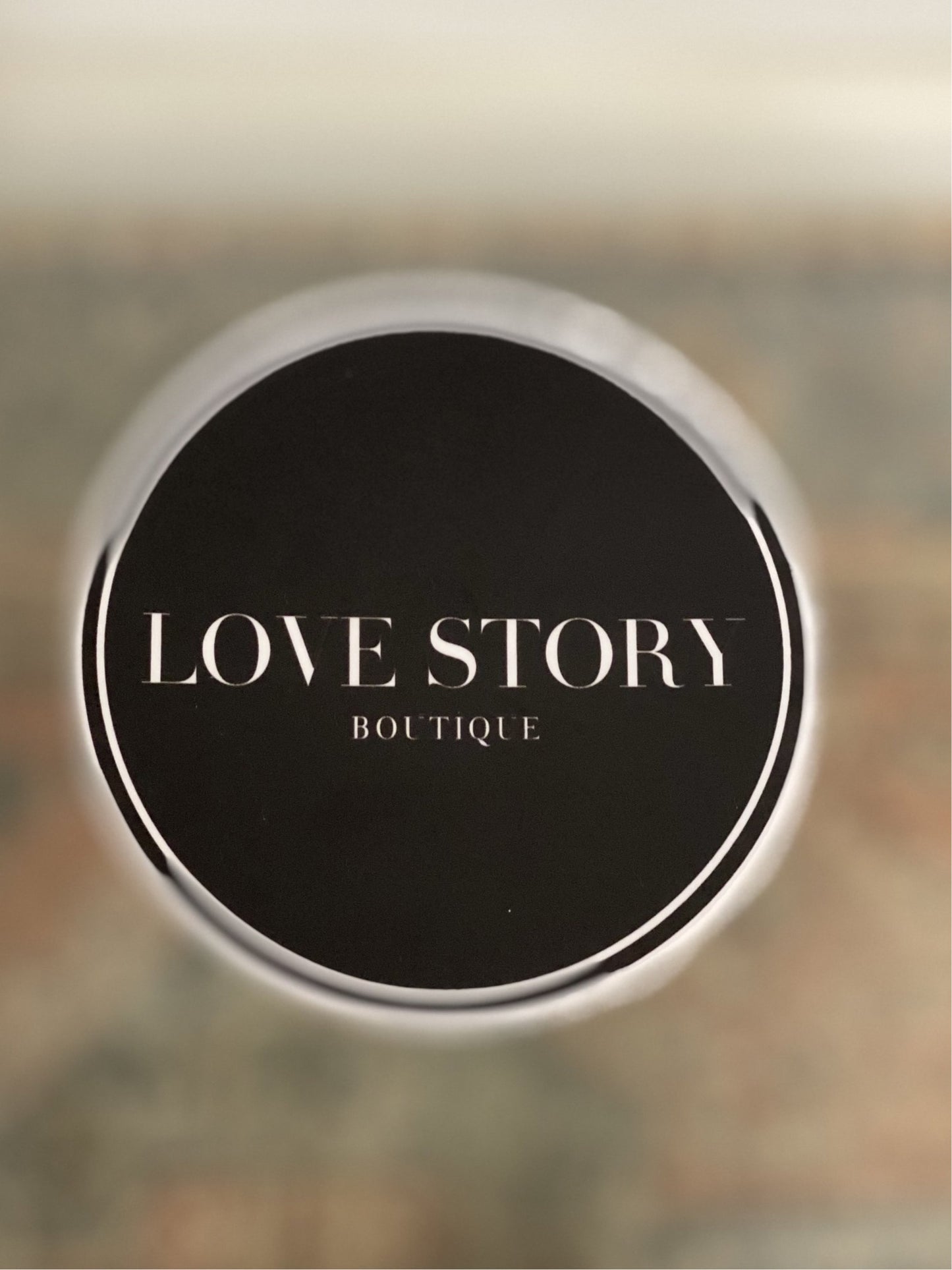 Love Story Logo Sticker
